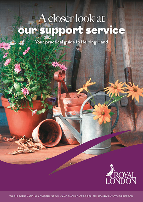 Front page of Royal London's "Your practical guide to Helping Hand" document