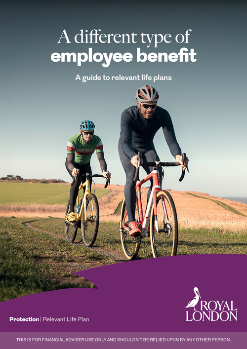 Front page of Royal London's "A guide to relevant life plans" document